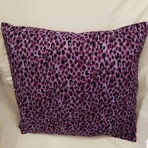 Purple/Black Cheetah Covered Pillow